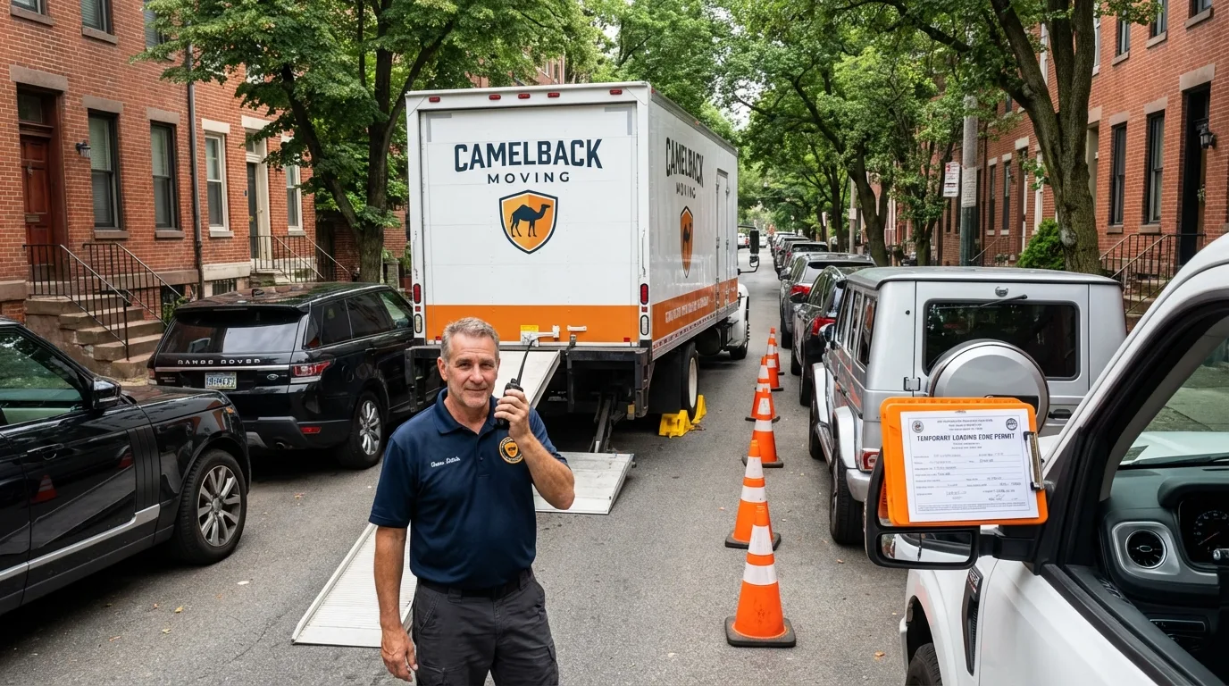 City street loading permit setup in Weston, MA